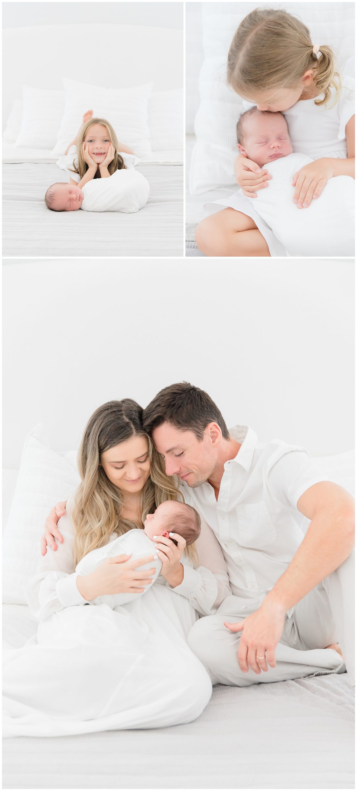 Waxhaw Newborn Photographer shows family welcoming sweet baby boy during in home session