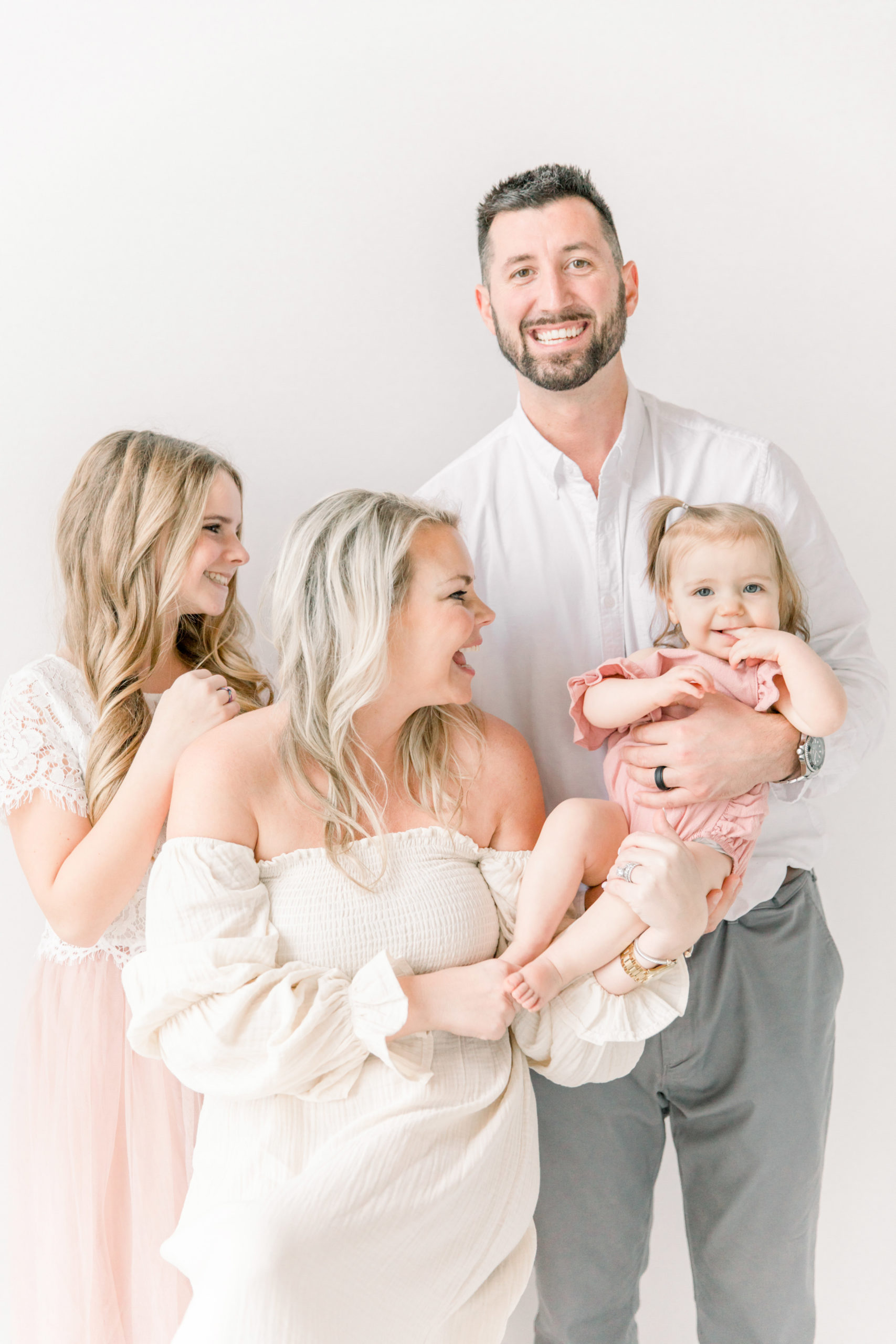 in studio family session by Charlotte family photographer Katie Petrick Photography